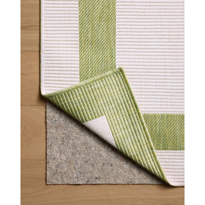 Easton ESN-07 Outdoor Rug by Loloi in green, ivory. Made from 100% polypropylene in a unique style.