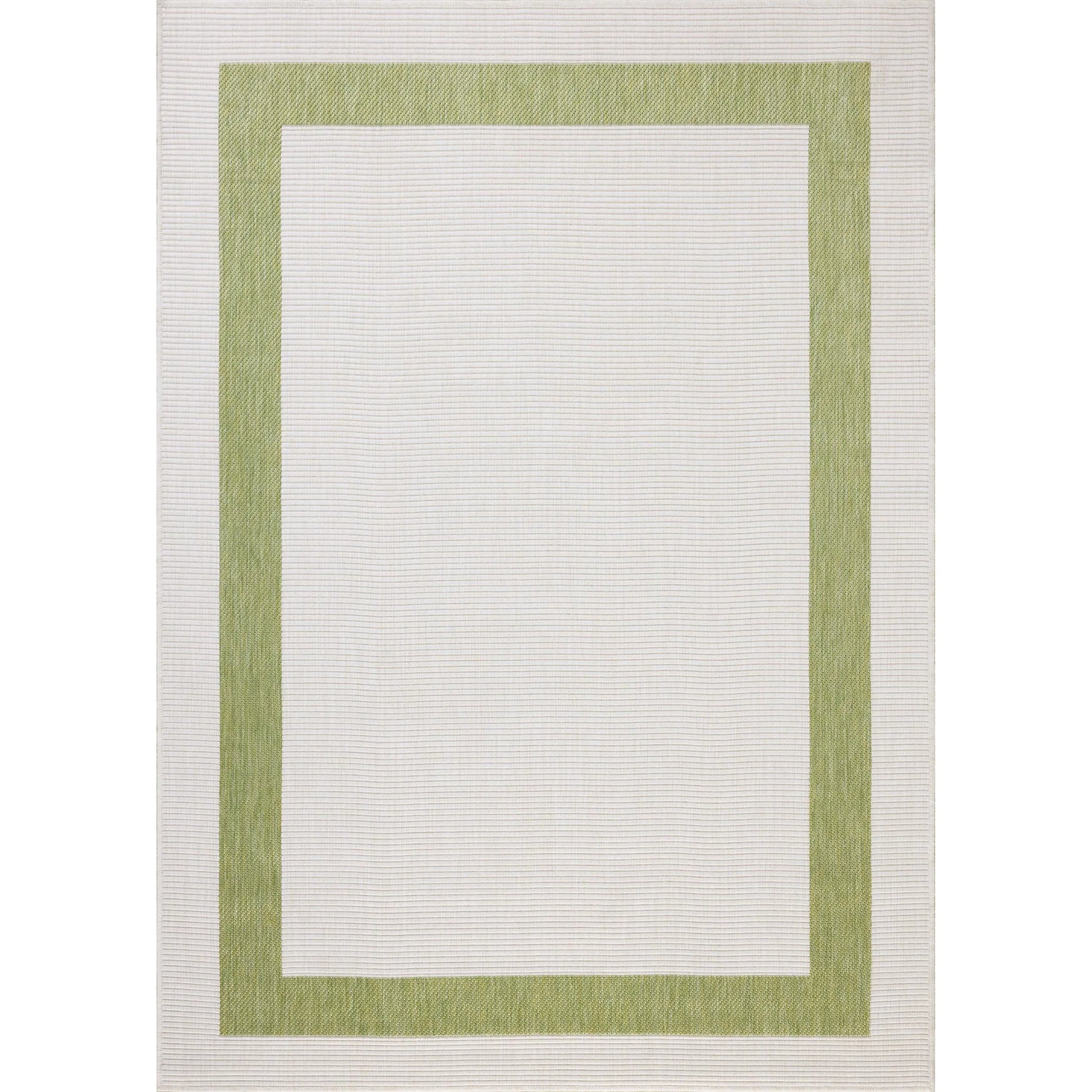 Easton ESN-07 Outdoor Rug by Loloi in green, ivory. Made from 100% polypropylene in a unique style.