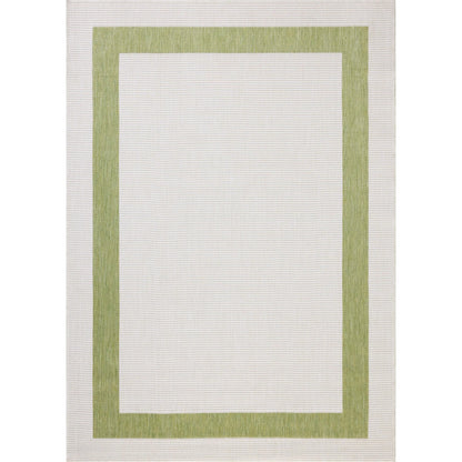 Easton ESN-07 Outdoor Rug by Loloi in green, ivory. Made from 100% polypropylene in a unique style.