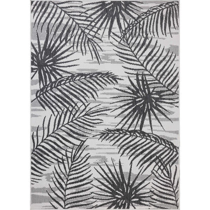 Easton ESN-09 Outdoor Rug by Loloi in ivory, onyx. Made from 100% polypropylene in a unique style.