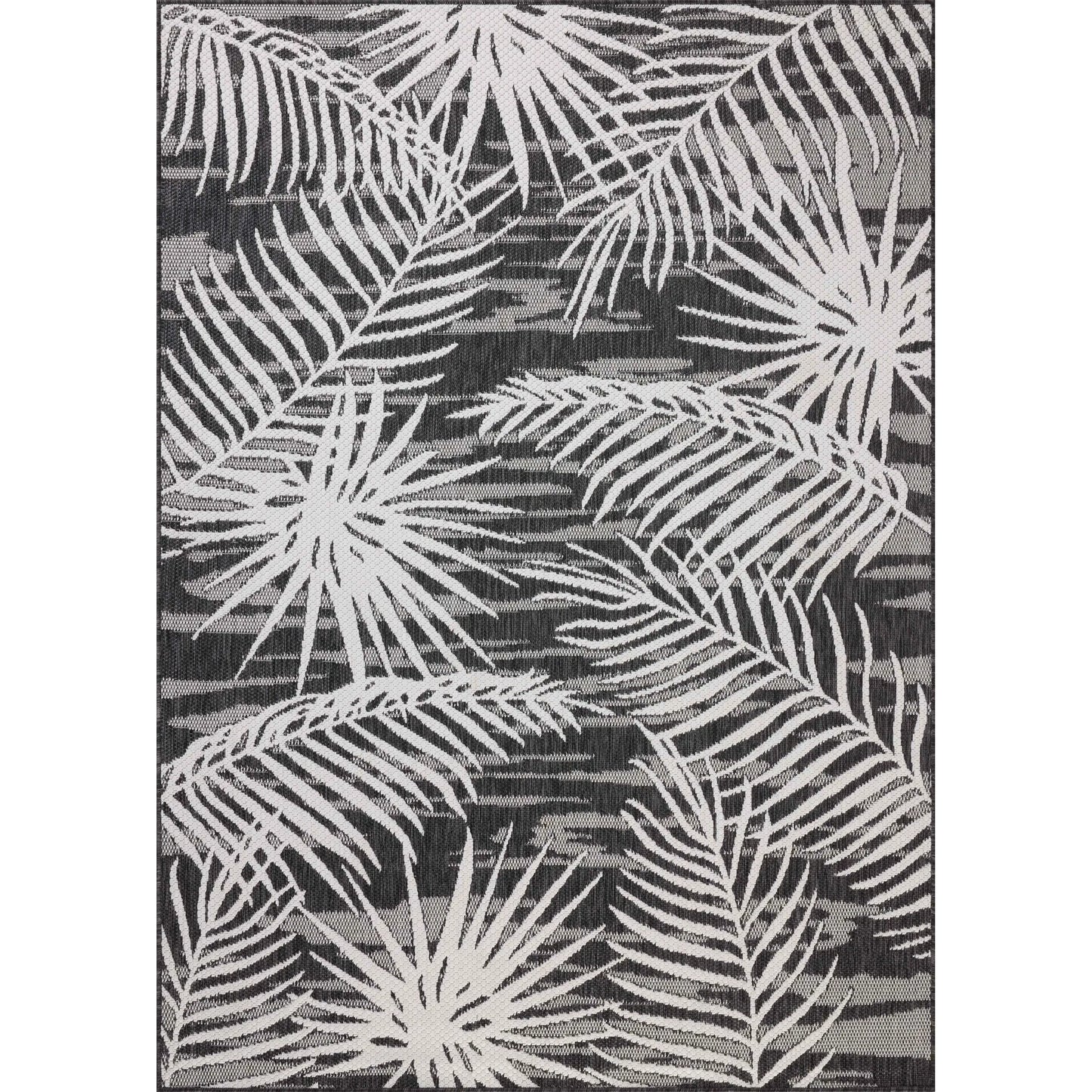 001 SI-2332310,SI-2332311,SI-2332312,SI-2332313,SI-2332314,SI-2332315,SI-2332316 | Primary Silo | Easton ESN-09 Outdoor Rug by Loloi in ivory, onyx. Made from 100% polypropylene in a unique style.