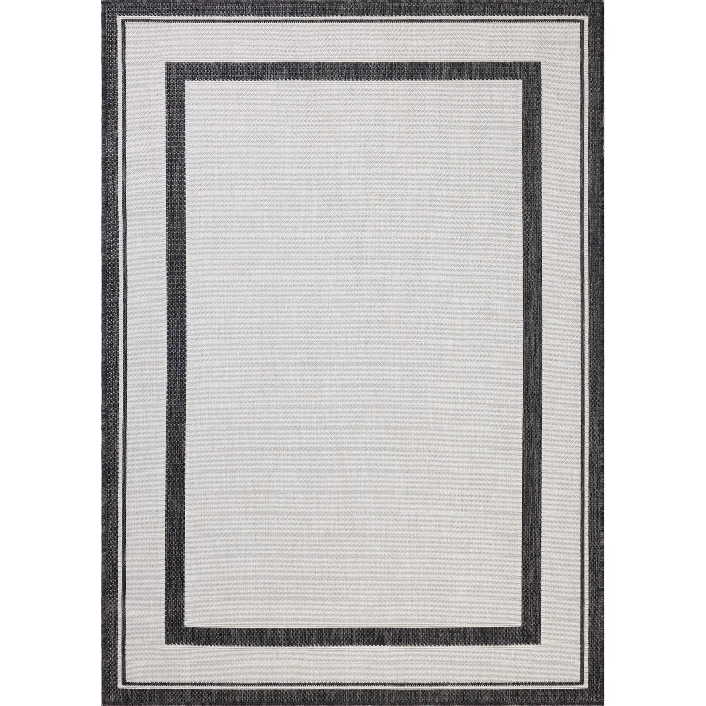 001 SI-2332324,SI-2332325,SI-2332326,SI-2332327,SI-2332328,SI-2332329,SI-2332330 | Primary Silo | Easton ESN-11 Outdoor Rug by Loloi in onyx, ivory. Made from 100% polypropylene in a unique style.