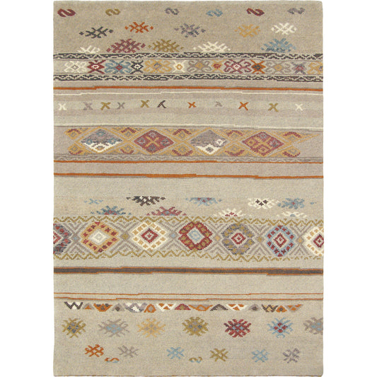Eastwood Rug - 15618 by Surya in tan, light brown, sage, burnt orange, mustard, dark brown. Made from 100% wool in a unique style.
