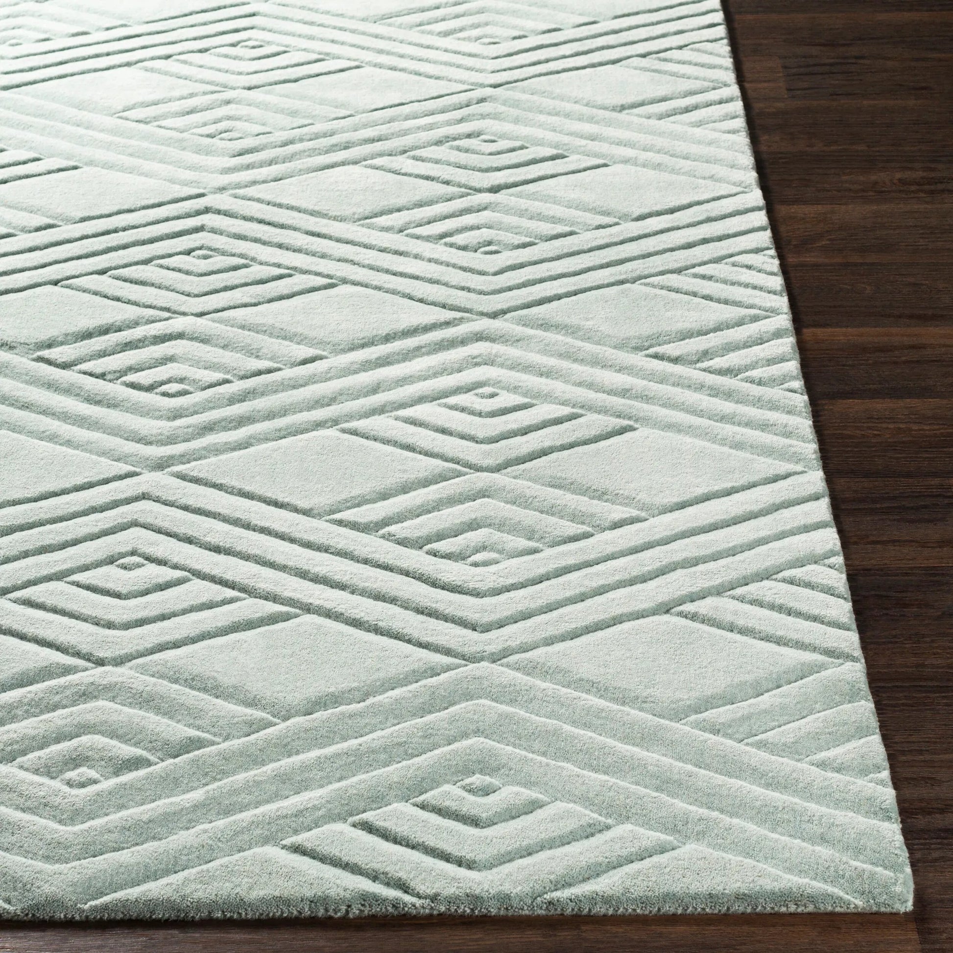 Etching Rug - 21611 by Surya. Made from 100% wool in a unique style.