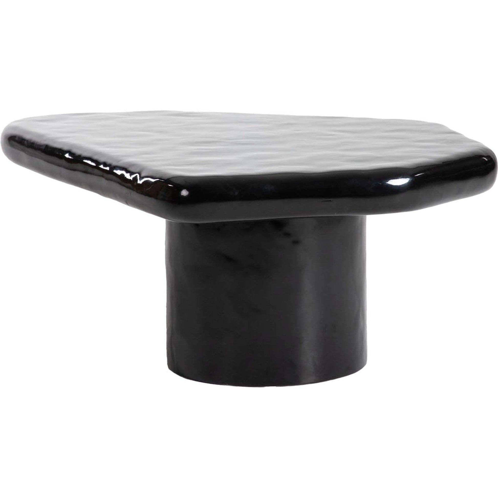 Eternal Black Coffee Table by LH Imports in black and gloss. Made from concrete in a modern style.