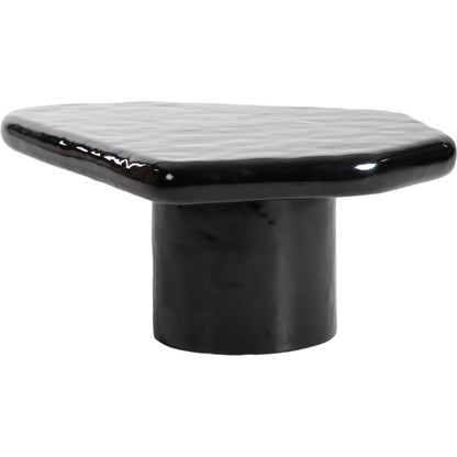 Eternal Black Coffee Table by LH Imports in black and gloss. Made from concrete in a modern style.