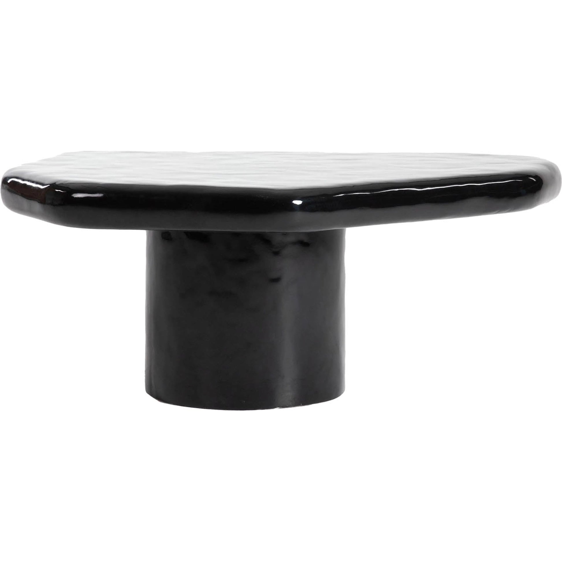 Eternal Black Coffee Table by LH Imports in black and gloss. Made from concrete in a modern style.