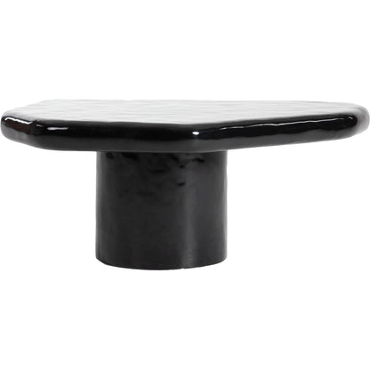 Eternal Black Coffee Table by LH Imports in black and gloss. Made from concrete in a modern style.