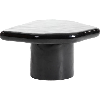 Eternal Black Coffee Table by LH Imports in black and gloss. Made from concrete in a modern style.