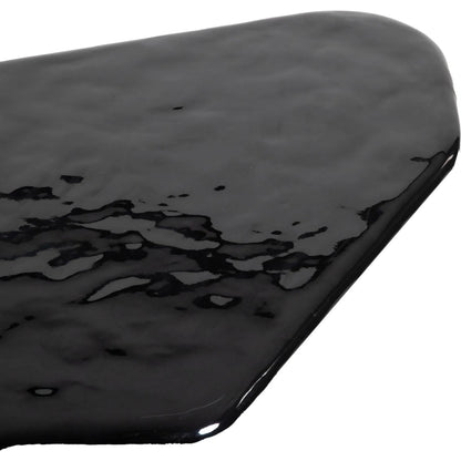 Eternal Black Coffee Table by LH Imports in black and gloss. Made from concrete in a modern style.