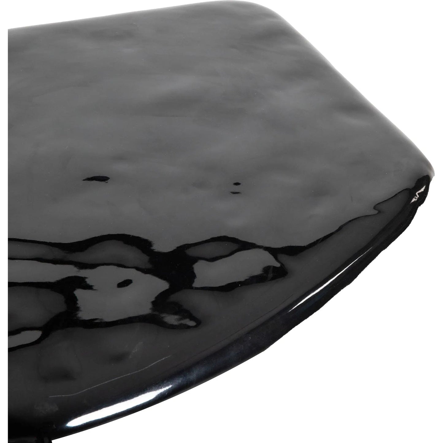 003 SI-2325029 | Closeup | Eternal Black Side Table by LH Imports in black and gloss. Made from concrete in a modern style.