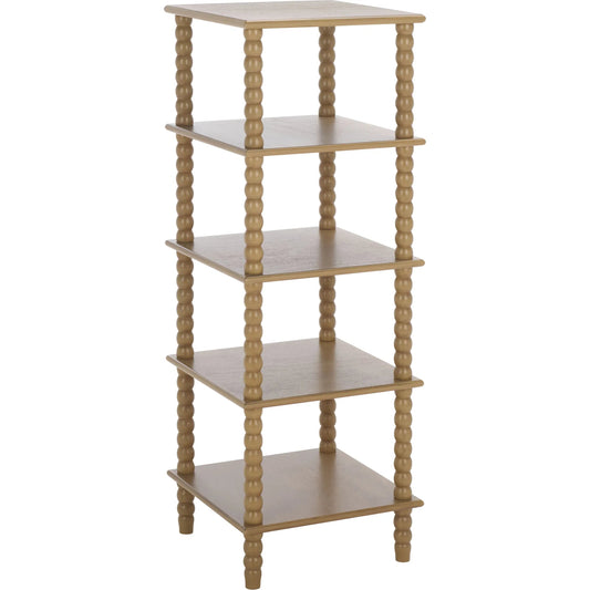 Cabarrus 5 Tier Shelving Unit by HedgeApple Essentials. Made from pine wood, mdf in a unique style.