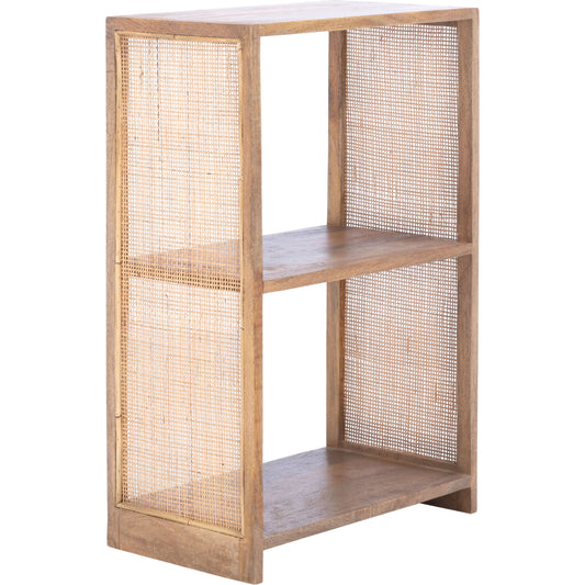 Wolfe 2 Shelf Etagere by HedgeApple Essentials in natural. Made from mango in a coastal style.