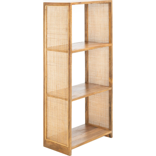 Wolfe 3 Shelf Etagere by HedgeApple Essentials in natural. Made from mango in a coastal style.