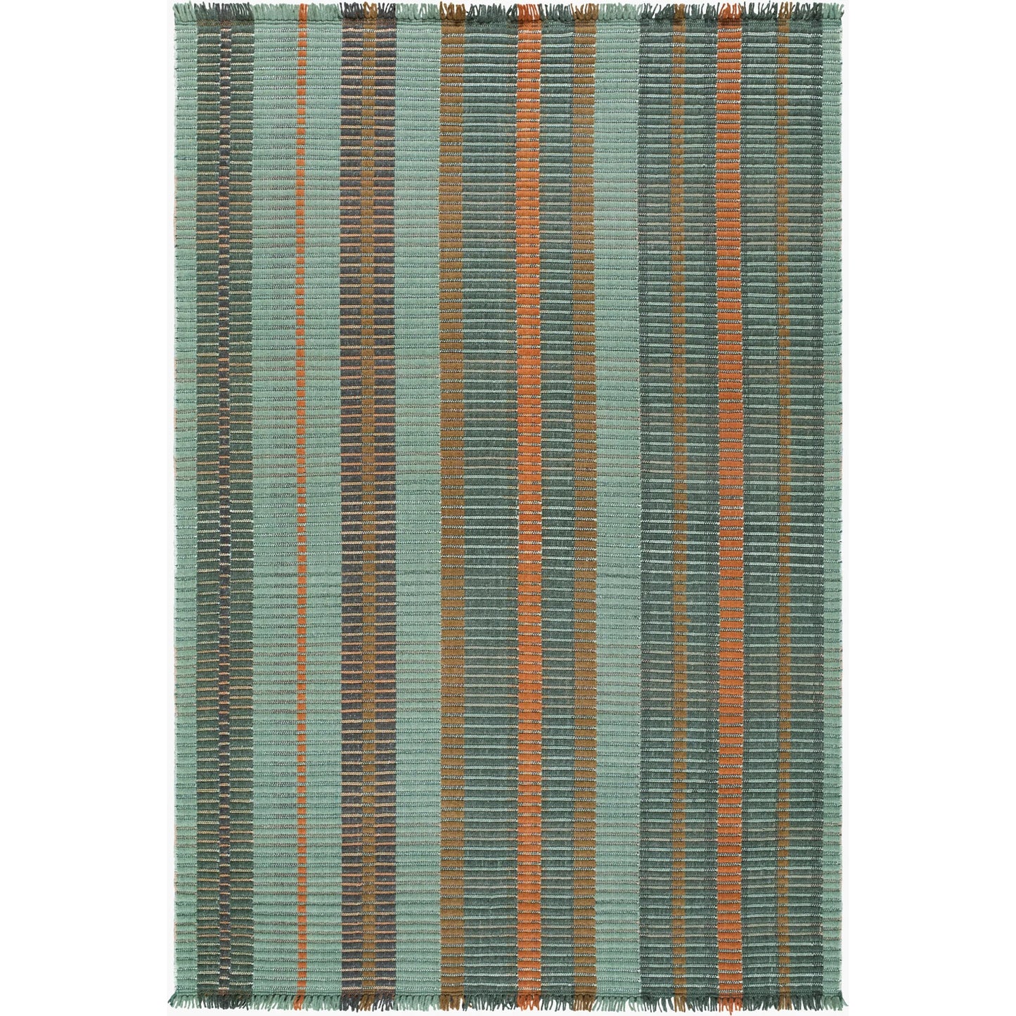 000 SI-2633102,SI-2633103,SI-2633104,SI-2633105,SI-2633106 | Primary Silo | Ethos ETH-2300 Rug by Livabliss in sage, burnt orange, olive, charcoal, slate blue. Made from wool, cotton, polyester in a unique style.
