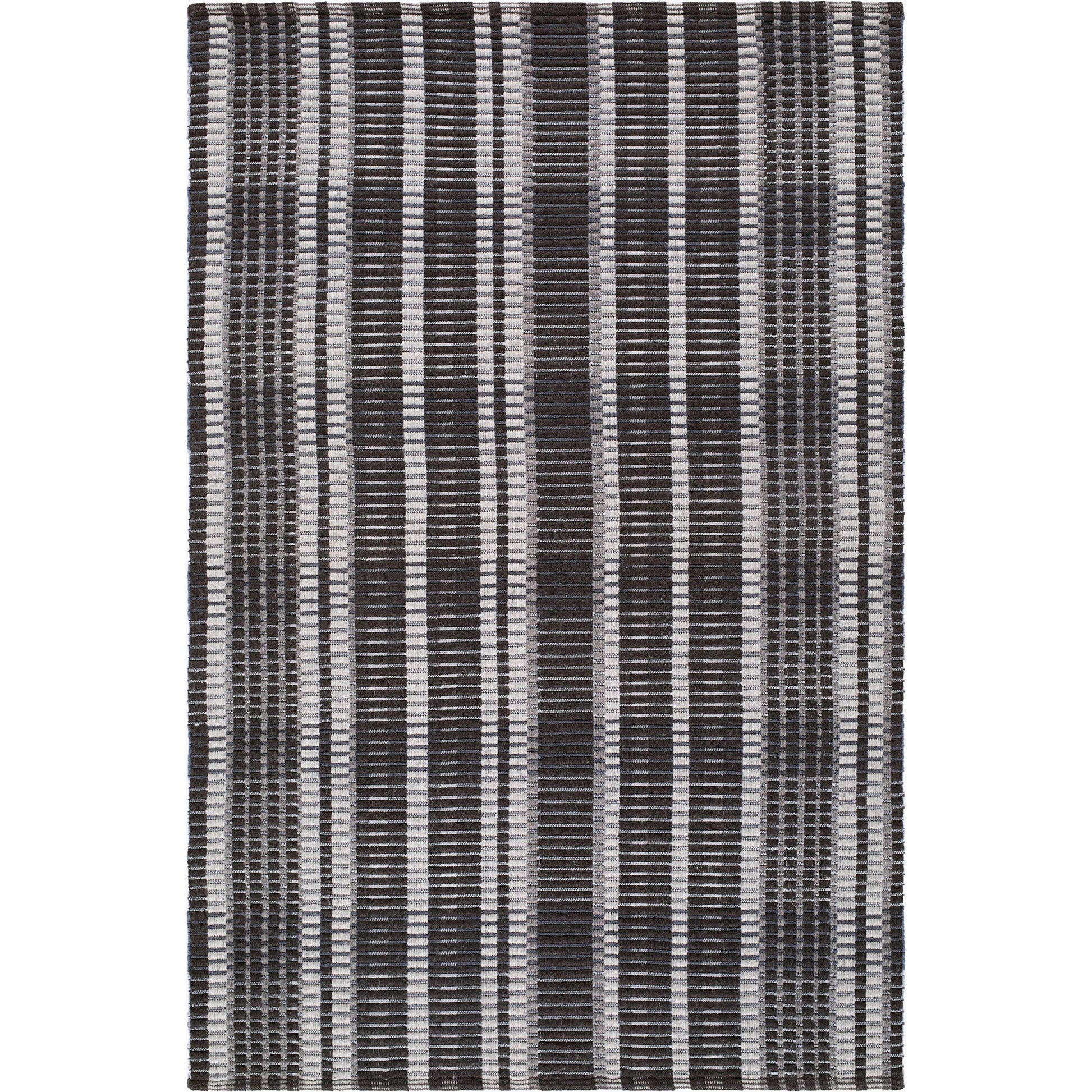 Ethos ETH-2303 Rug by Livabliss in charcoal, ivory.. Made from wool, cotton, polyester in a unique style.