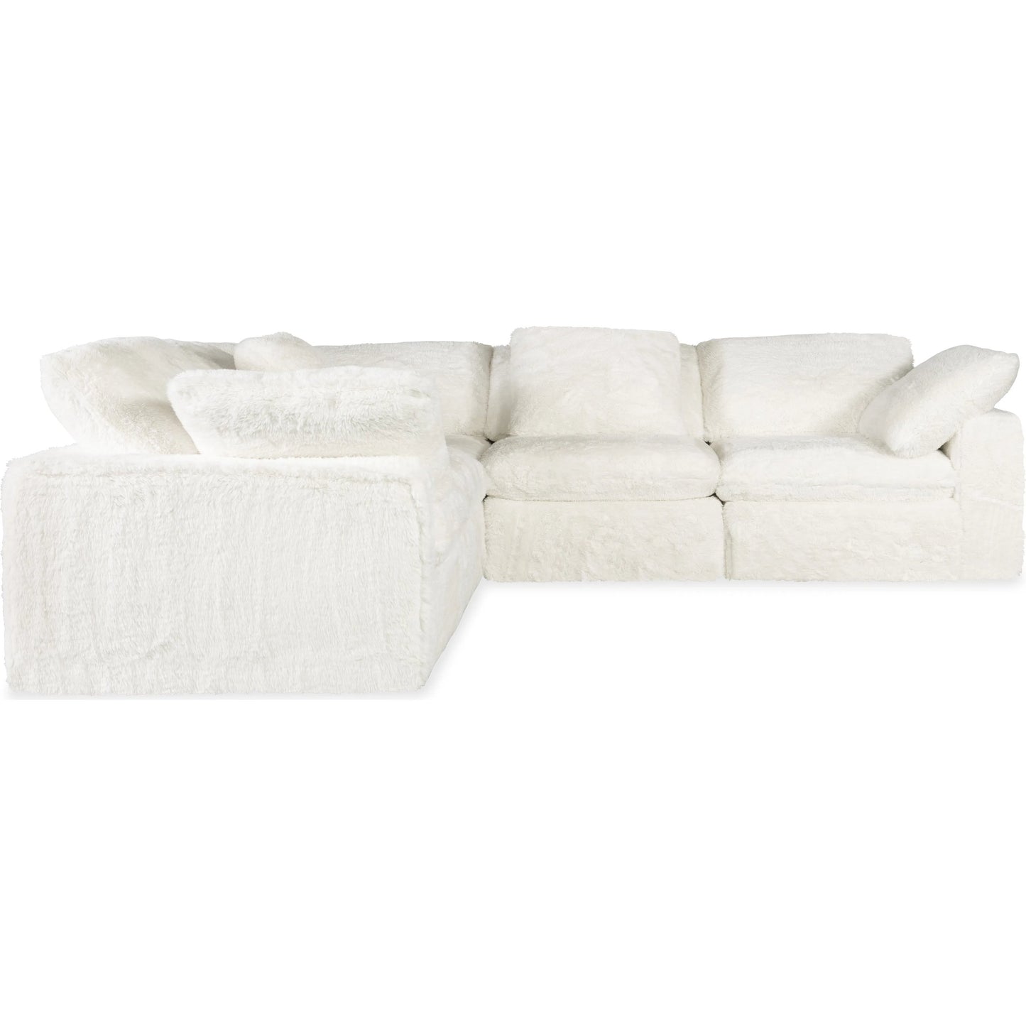 003 SI-2250800 | Additional Silo | Barefoot 5-Seat Sectional by Hooker Furniture in white. Made from 100% polyester in a transitional style.