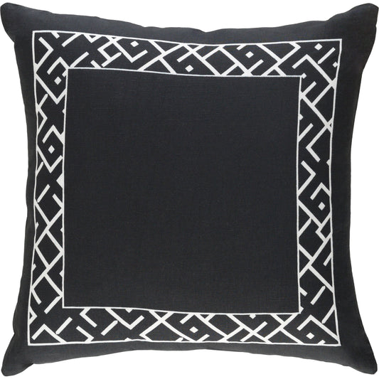 Ethiopia Pillow - 27139 by Surya. Made from 55% linen, 45% cotton in a modern style.