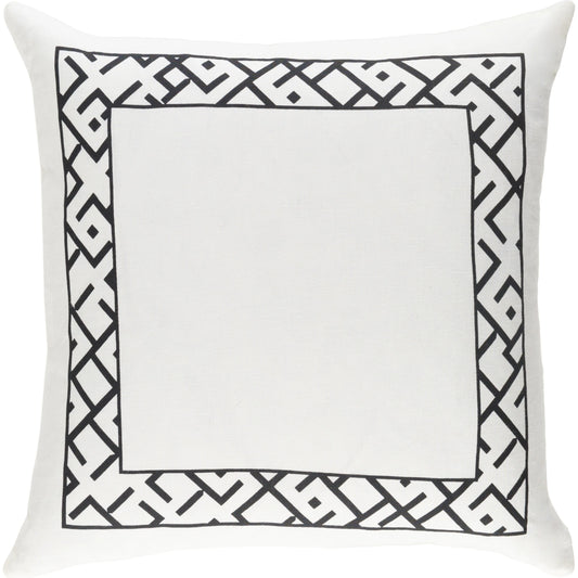 Ethiopia Pillow - 27139 by Surya. Made from 55% linen, 45% cotton in a modern style.