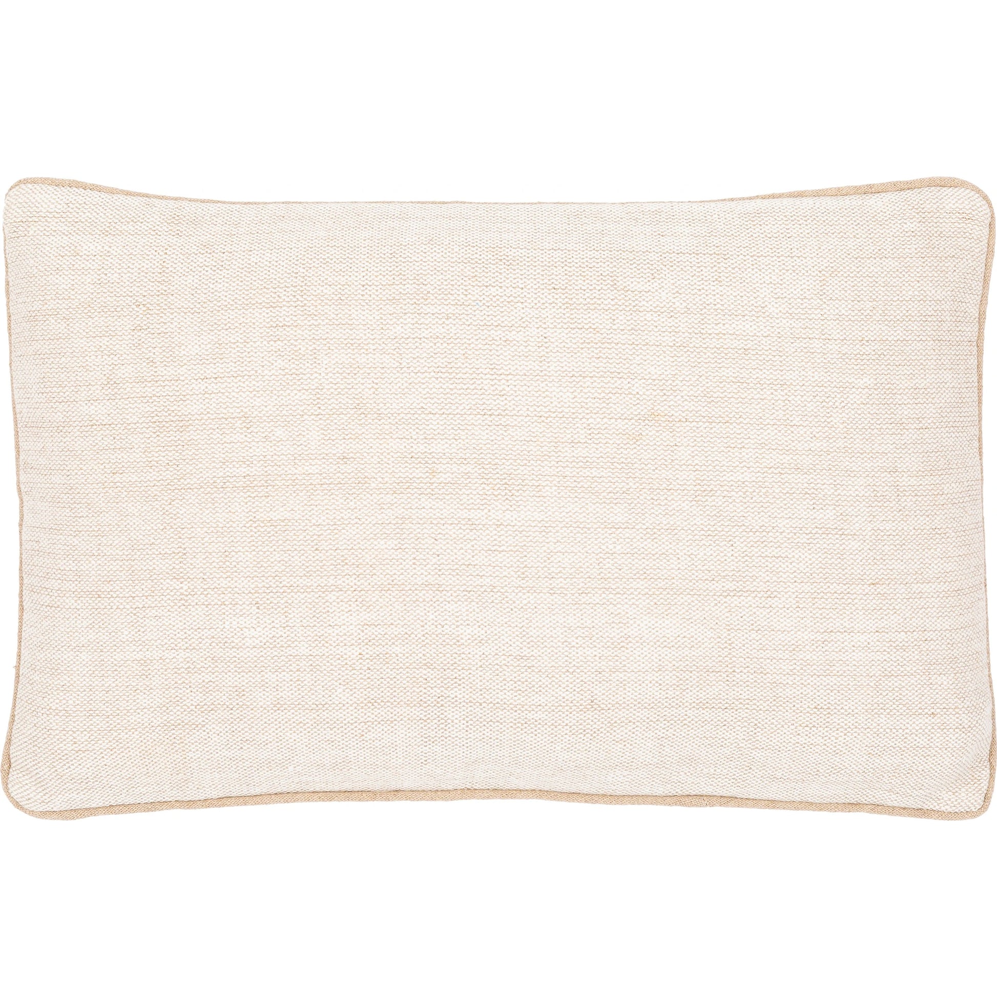 Betty Pillow (Cover Only) - 13182 by Surya in cream, tan. Made from front: 100% linen, back: 100% cotton in a modern style.