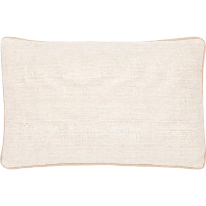 Betty Pillow (Cover Only) - 13182 by Surya in cream, tan. Made from front: 100% linen, back: 100% cotton in a modern style.