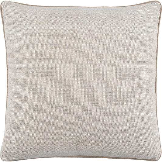 Betty Pillow - 13182 by Surya in cream, tan. Made from front: 100% linen, back: 100% cotton in a modern style.