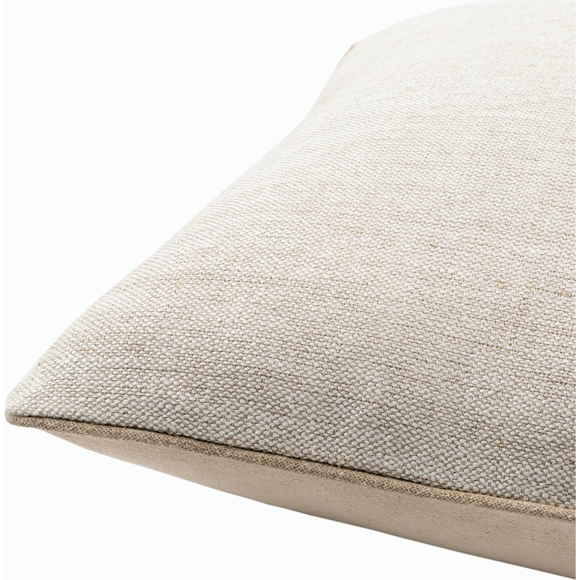 Betty Pillow (Cover Only) - 13182 by Surya in cream, tan. Made from front: 100% linen, back: 100% cotton in a modern style.