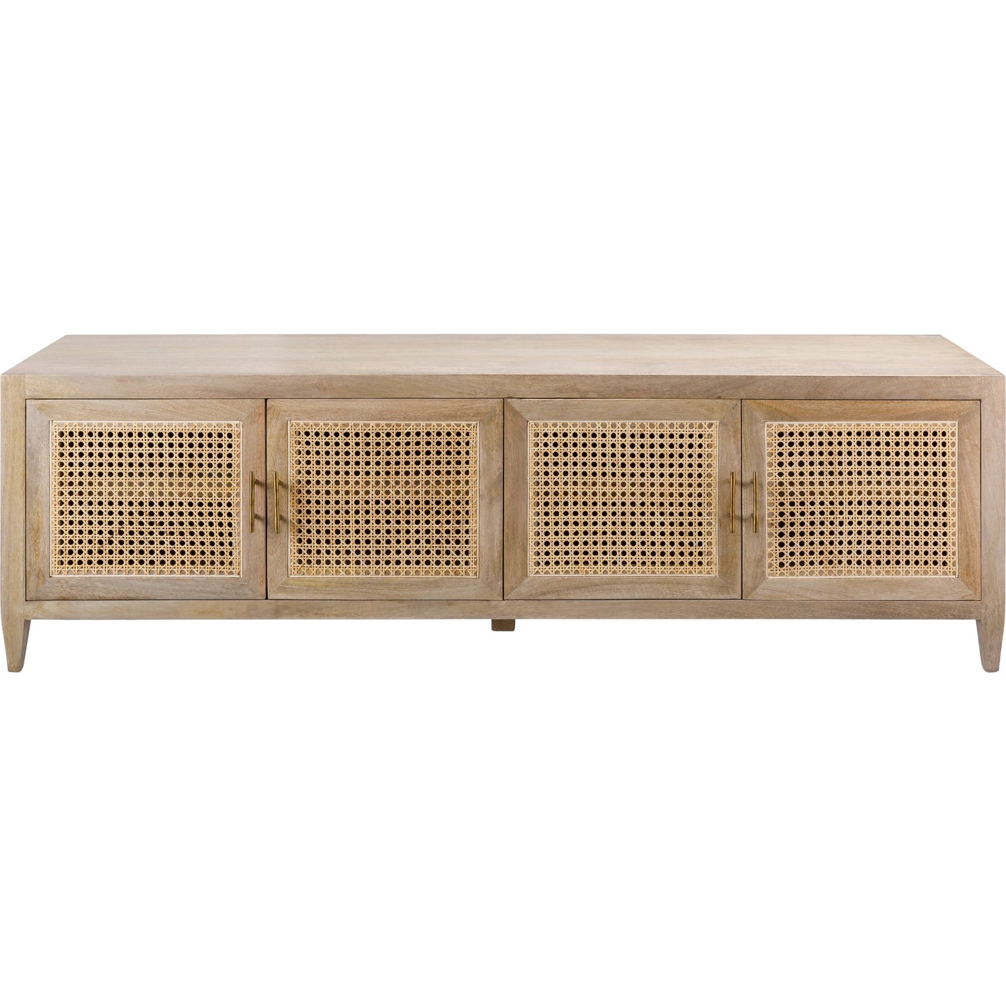 001 SI-1923435 | Primary Silo | Etewah Media Console - 32768 by Livabliss. Made from top: wood, base: manufactured wood, base: rattan, base: wood in a cottage & farmhouse style.