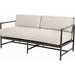 Pietra Outdoor Loveseat by Sunset West in graphite. Made from olefin rope in a modern style.