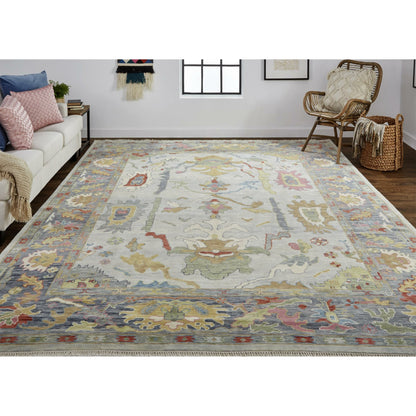 Karina Traditional Persian Rug - 6794F by Feizy in blue, gray, gold. Made from wool in a unique style.