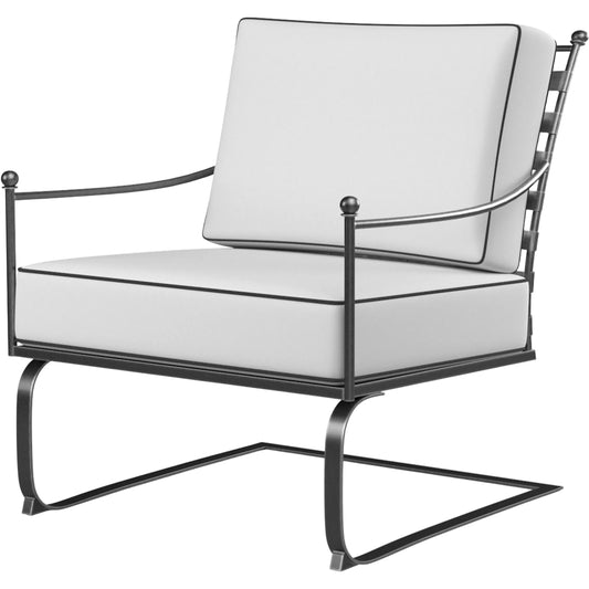 Provence Outdoor Club Rocker by Sunset West. Made from wrought iron in a modern style.
