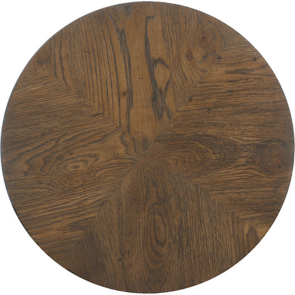 Chapman Side Table by Hooker Furniture in sorrel. Made from white oak veneers, metal in a modern style.