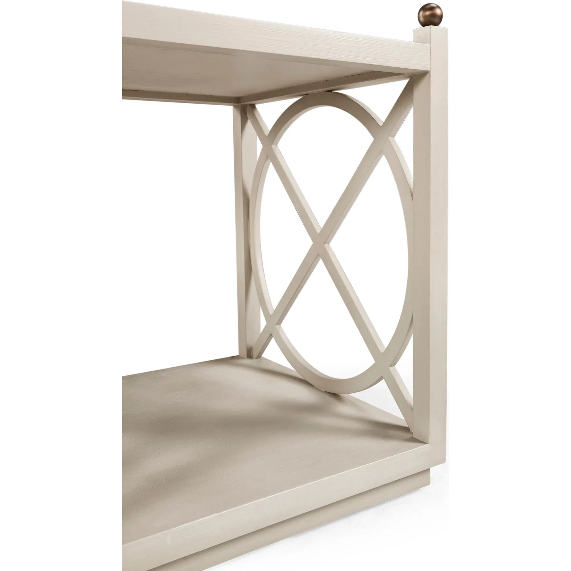 Orion End Table by Jonathan Charles in london mist. Made from acacia in a transitional style.