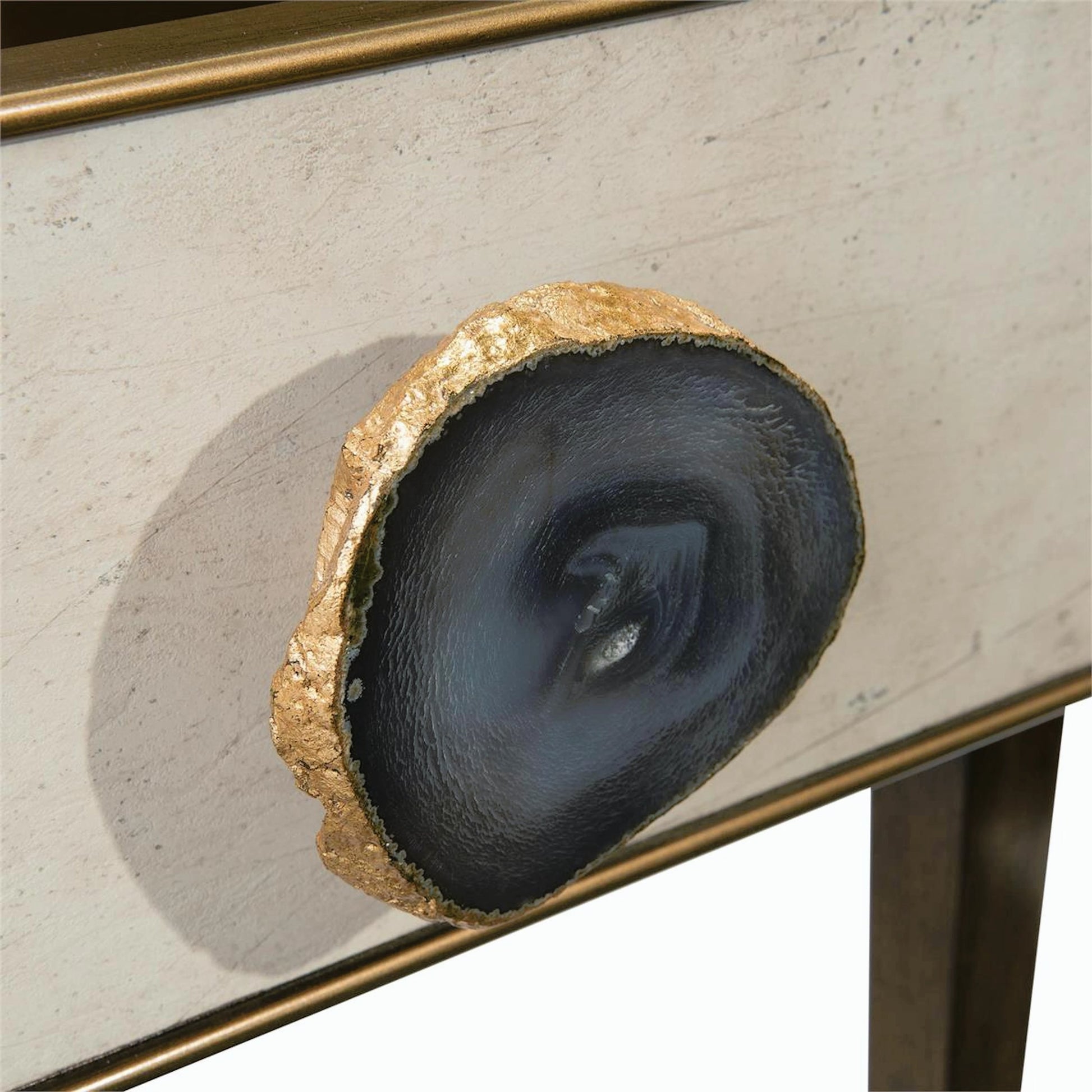 Isola Side Table by John-Richard in black, walnut. Made from unique in a transitional style.