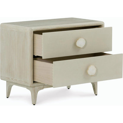 Alba Two-Drawer Nightstand by John-Richard. Made from oak wood in a modern style.