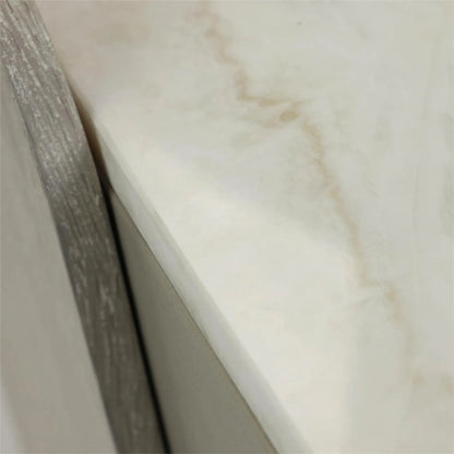 Metro Three-Drawer Nightstand by John-Richard in ivory. Made from unique in a modern style.