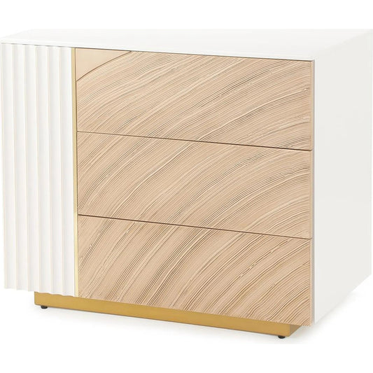 Province Three-Drawer Chest by John-Richard in terracotta, palazzo. Made from unique in a unique style.