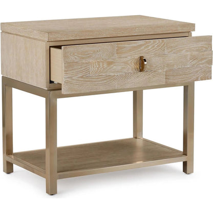 Verity Nightstand by John-Richard in black. Made from unique in a unique style.