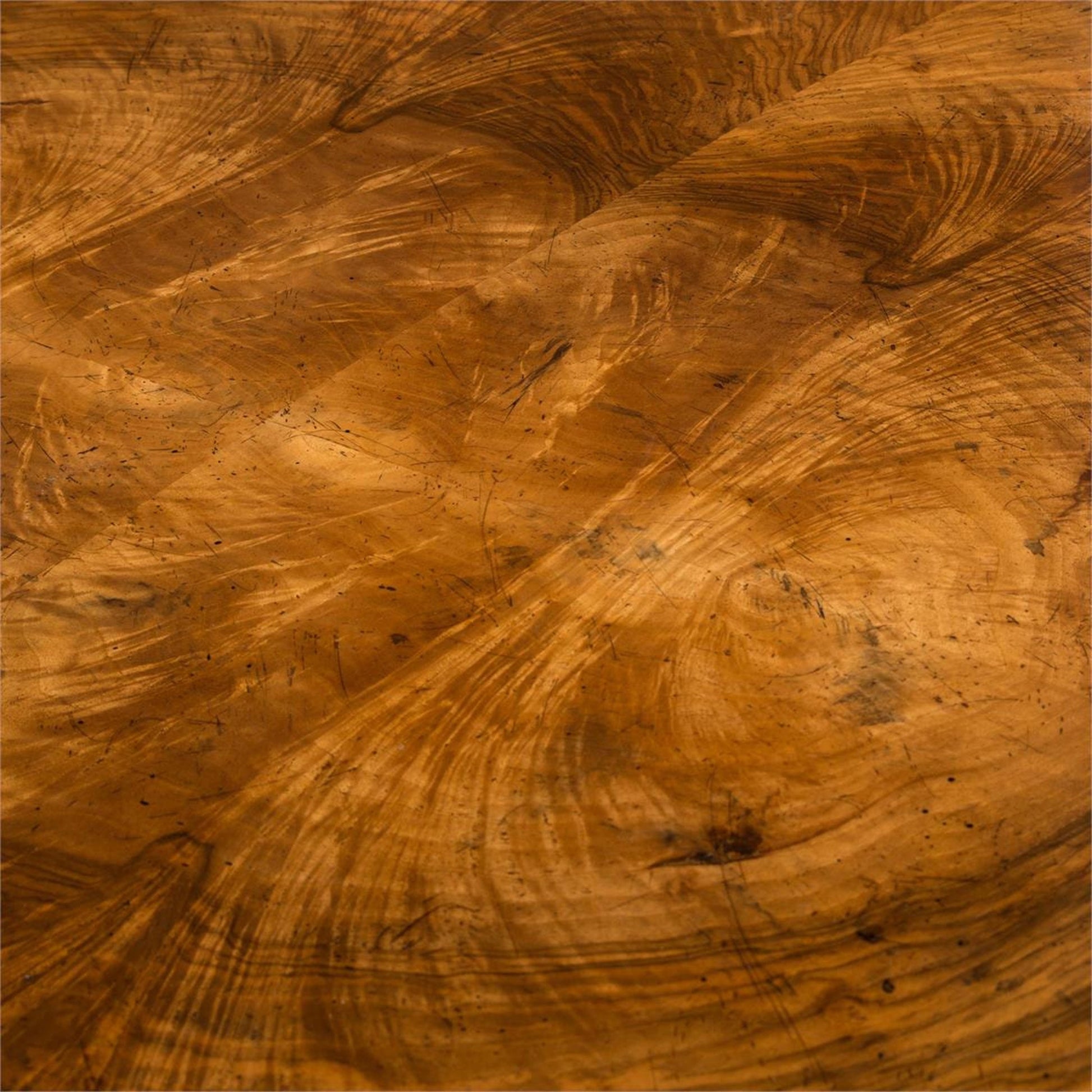 Curved Walnut Desk by John-Richard in walnut. Made from unique in a modern style.