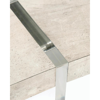 Loftus Desk by John-Richard in natural. Made from acrylic, metal in a modern style.