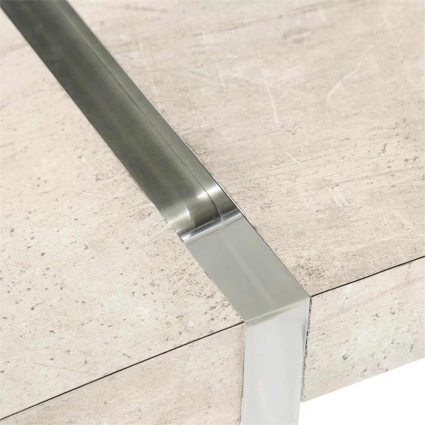 005 SR-864647 | Closeup | Loftus Desk by John-Richard in natural. Made from acrylic, metal in a modern style.