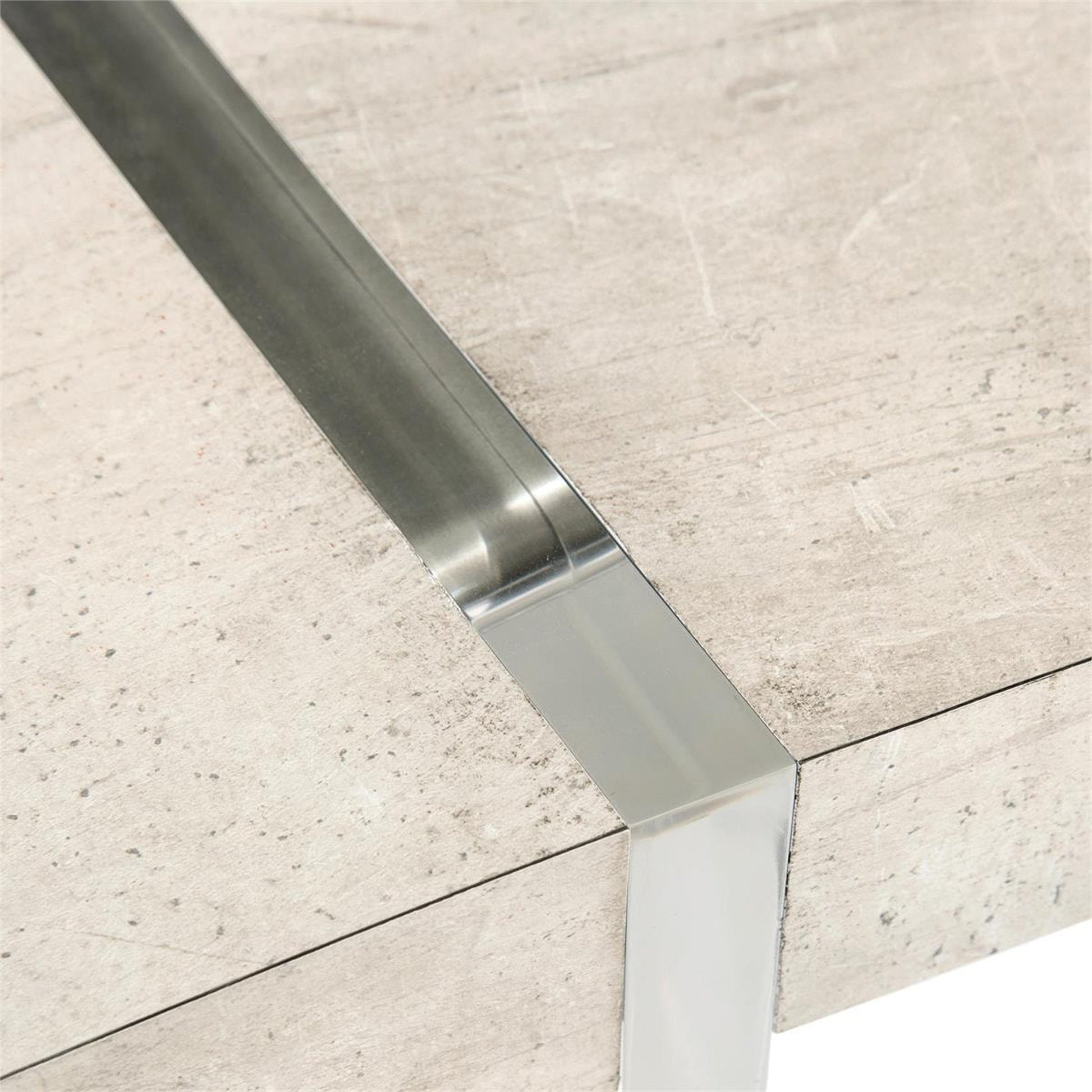 Loftus Desk by John-Richard in natural. Made from acrylic, metal in a modern style.