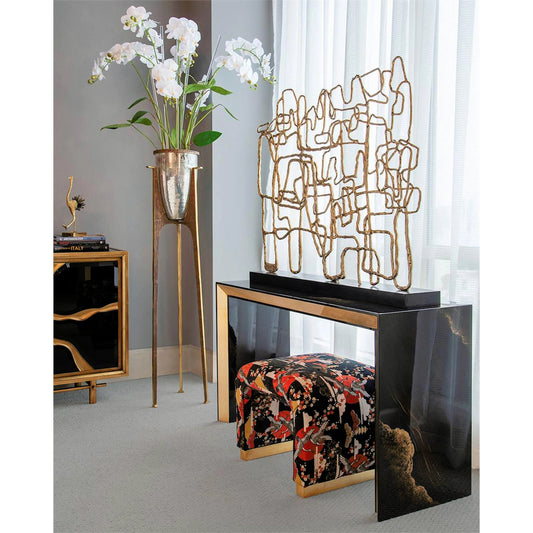 Golden Tide Console Table by John-Richard. Made from unique in a modern style.