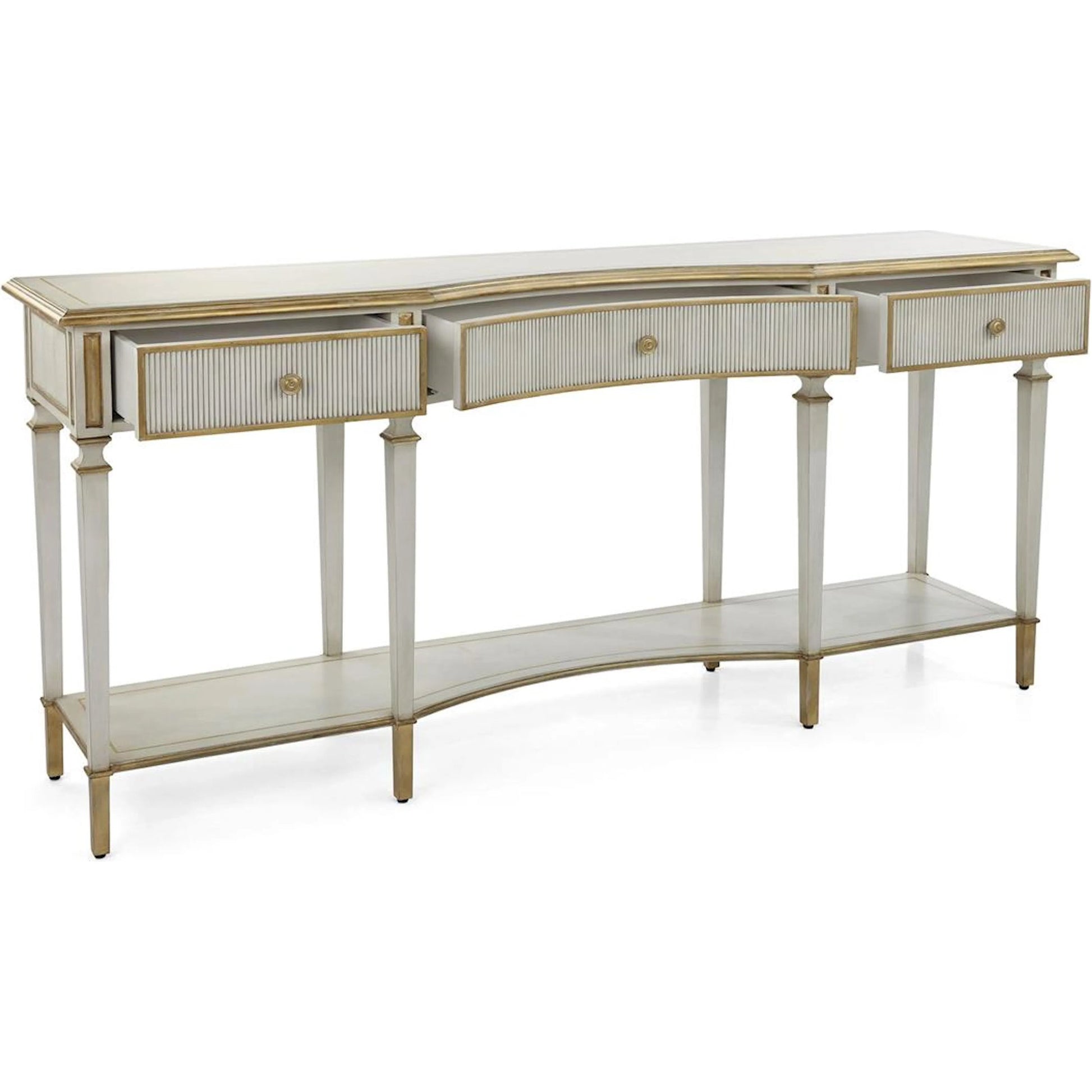Vallejo Console Table by John-Richard. Made from unique in a traditional style.