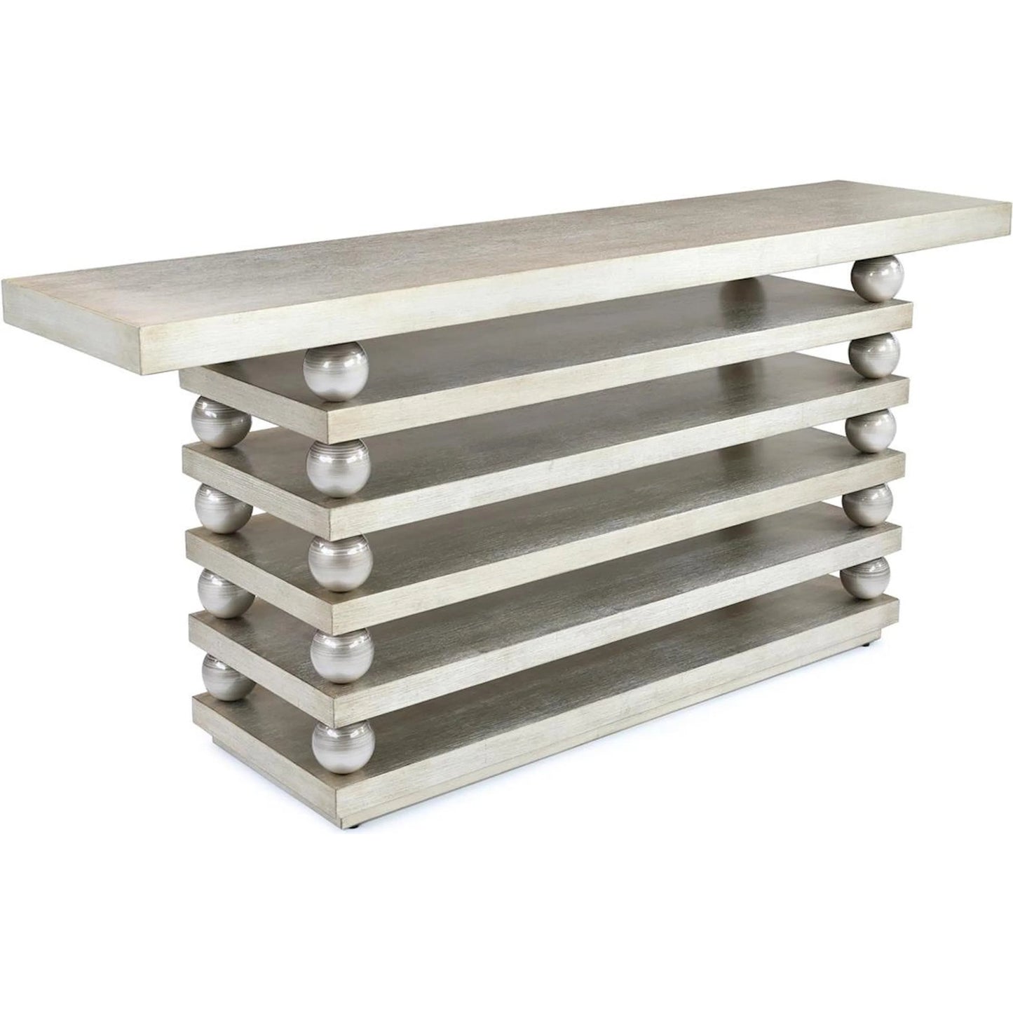 001 SI-2373058 | Primary Silo | Camadas Console Table by John-Richard in light brown, brown. Made from oak wood, fiberglass in a transitional style.