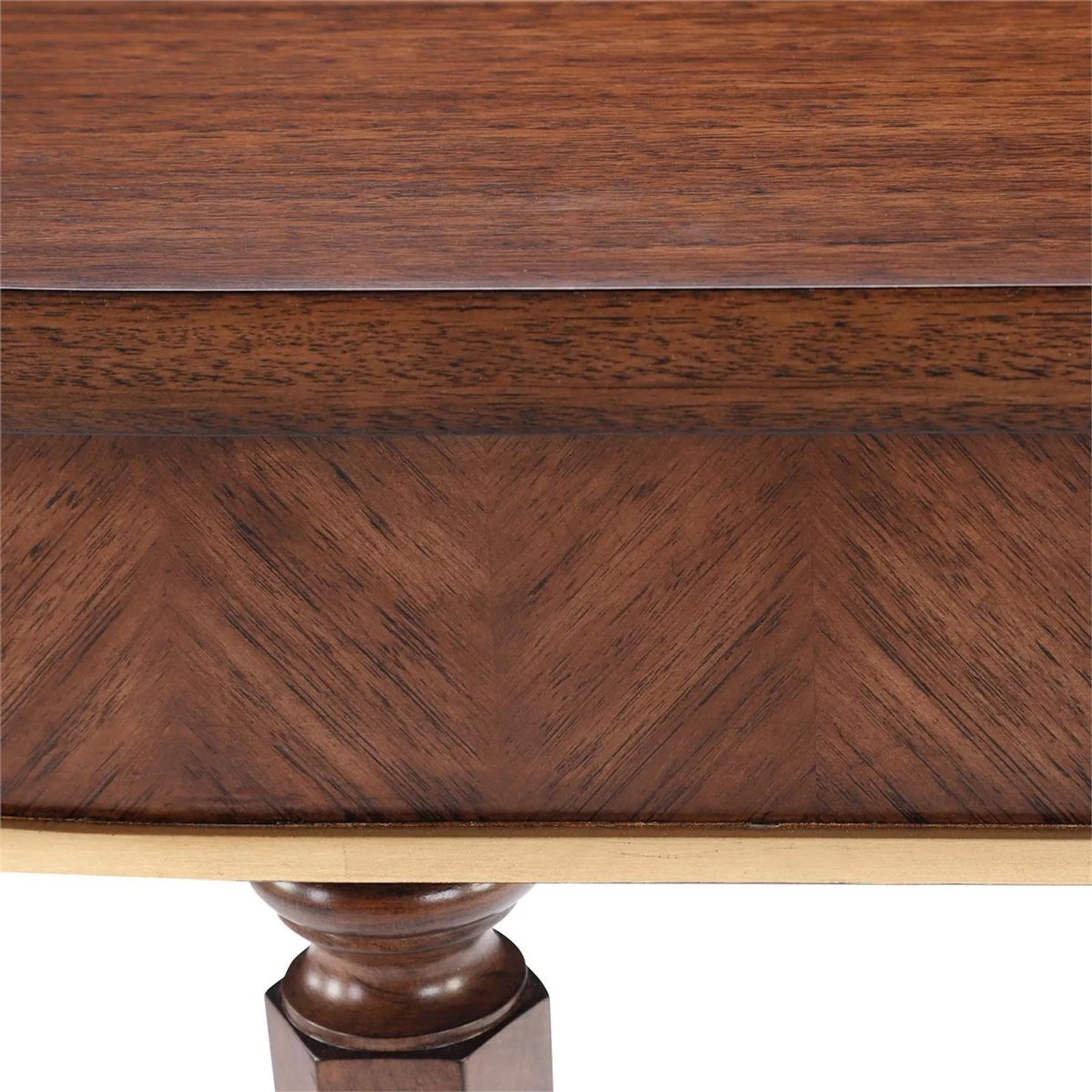 003 SI-2373786 | Closeup | Riverton Console Table by John-Richard in monopoli, polished brass. Made from unique in a traditional style.
