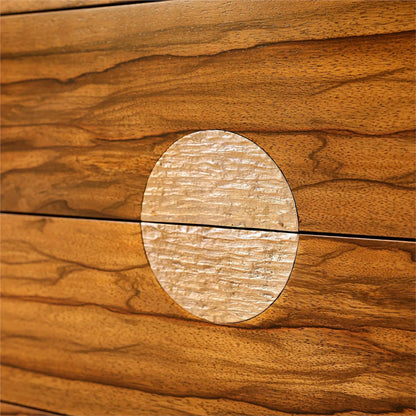 Vantage Console Table by John-Richard in natural paldao. Made from unique in a traditional style.