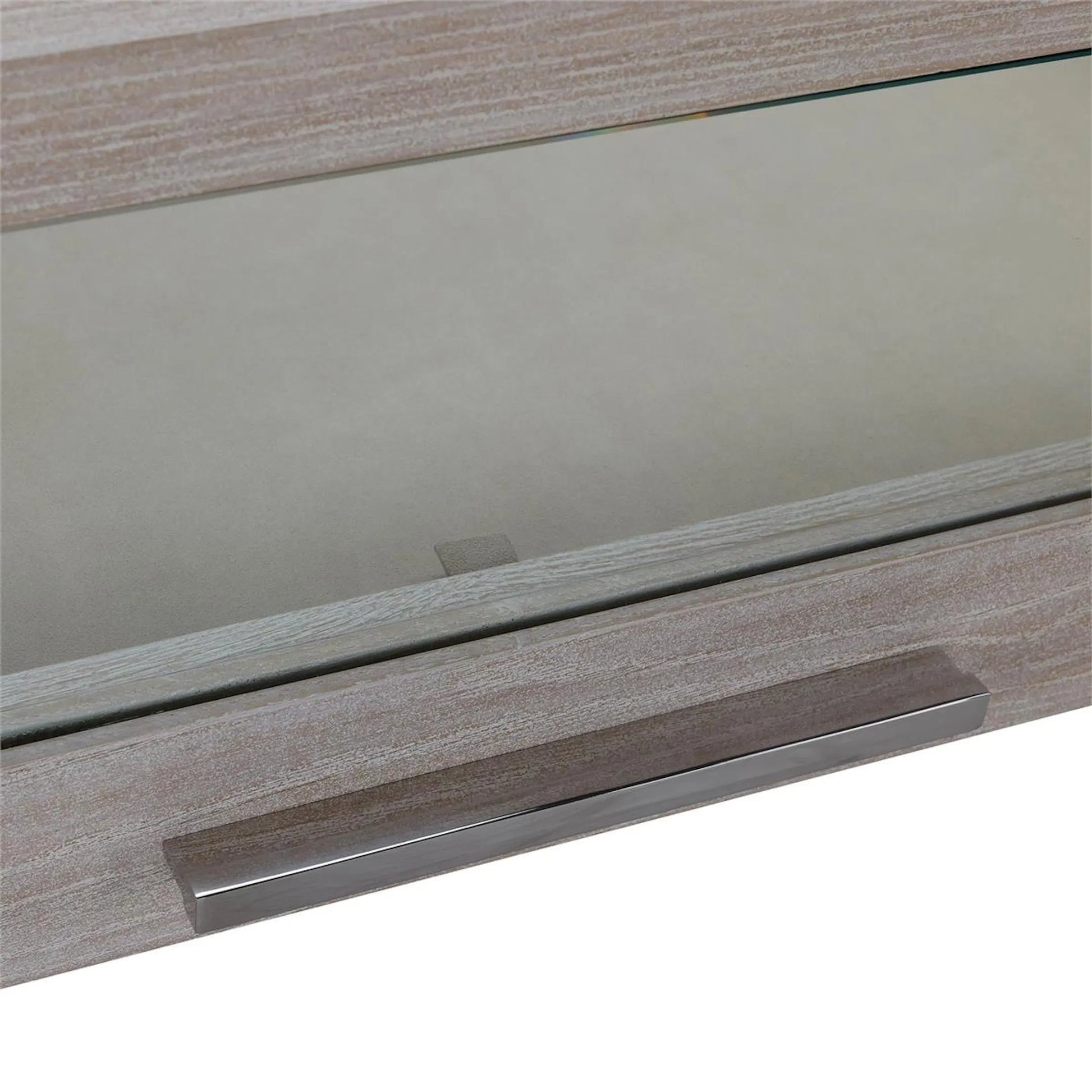 Galicia Two-Drawer Lighted Console Table by John-Richard in ivory. Made from unique in a unique style.