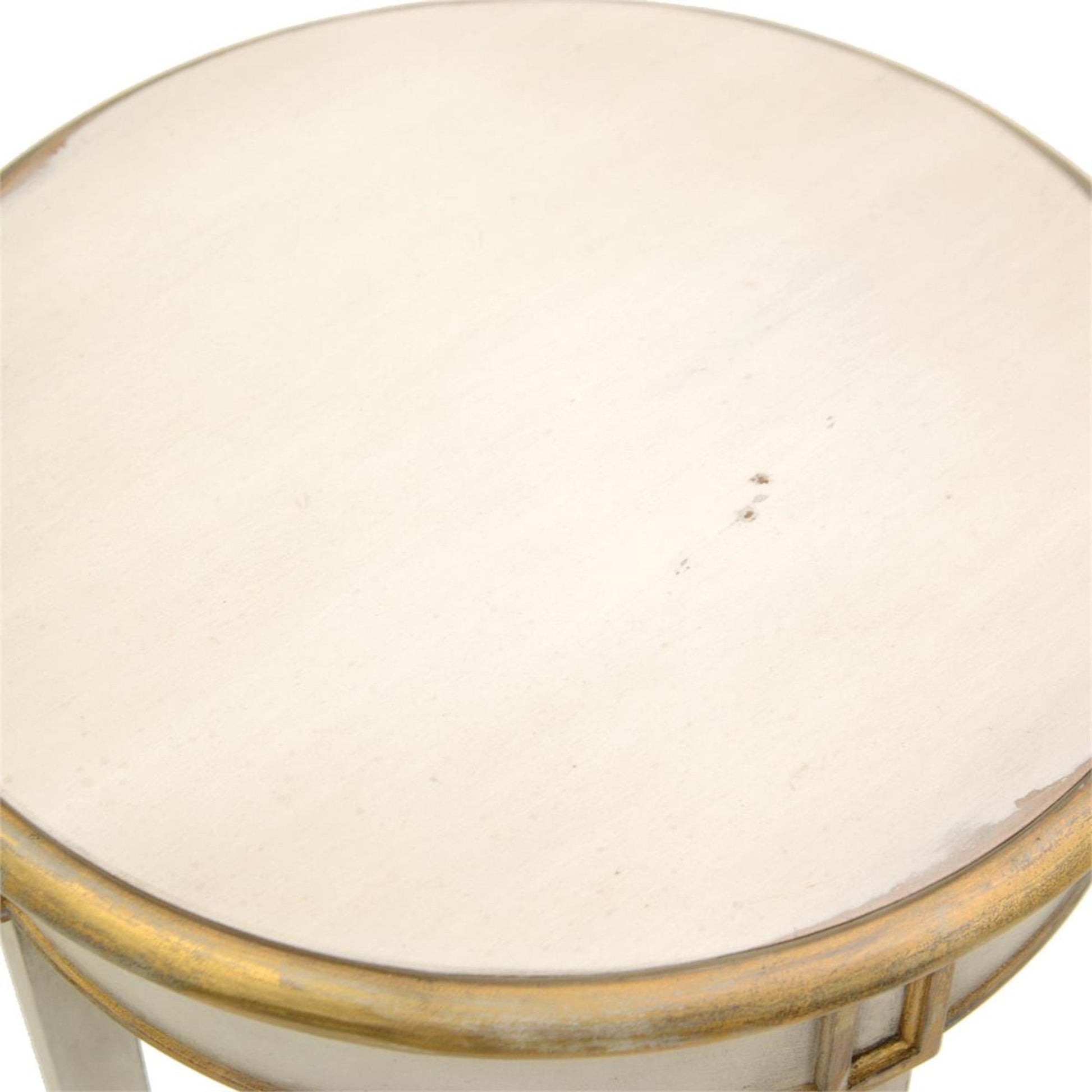 Chambolle Side Table by John-Richard in gold. Made from unique in a traditional style.