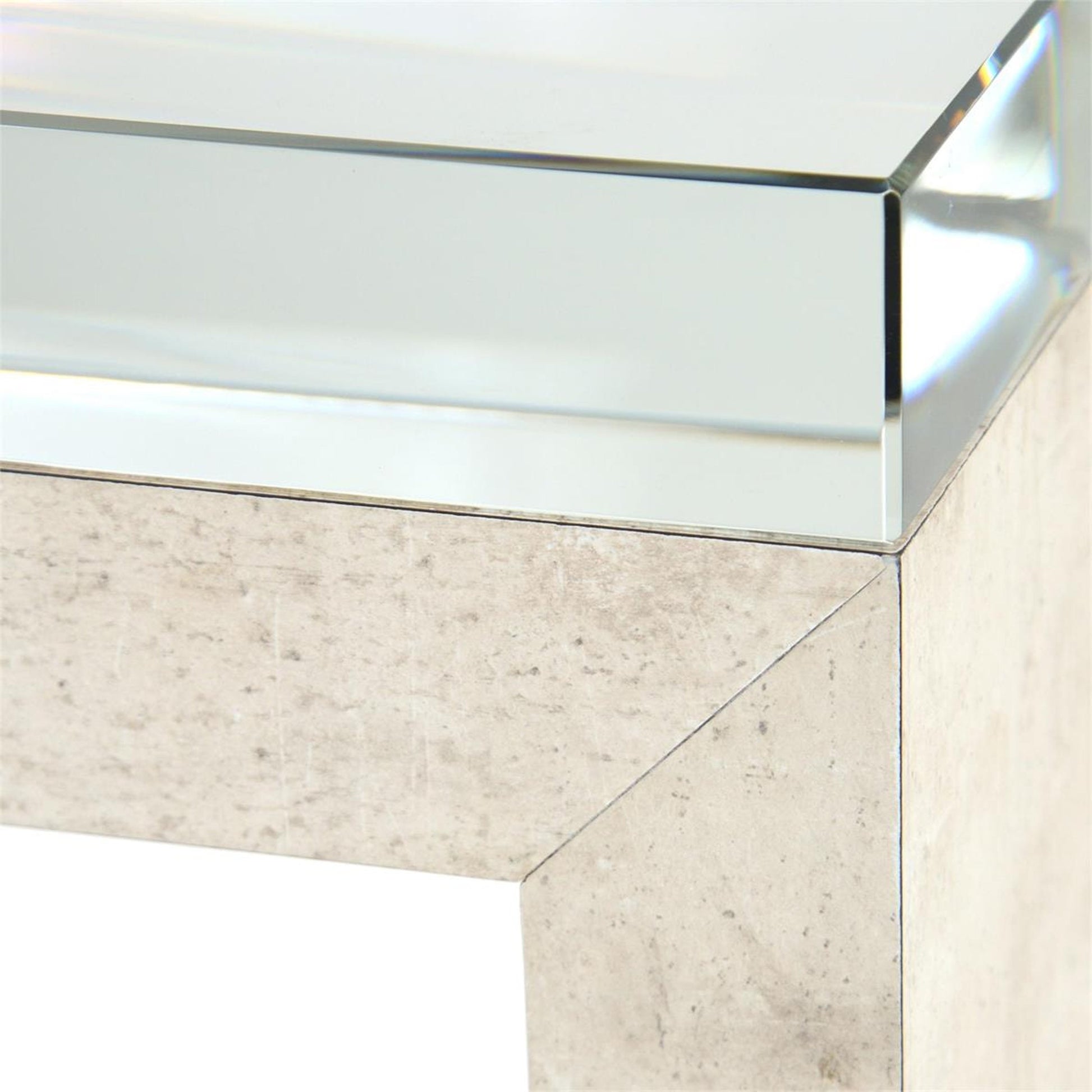 Semois End Table by John-Richard in natural. Made from crystal, glass in a modern style.